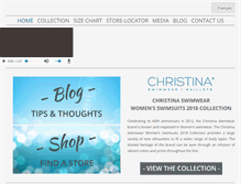 Tablet Screenshot of christina-swimwear.com